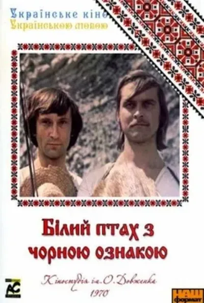 постер Білий птах з чорною ознакою