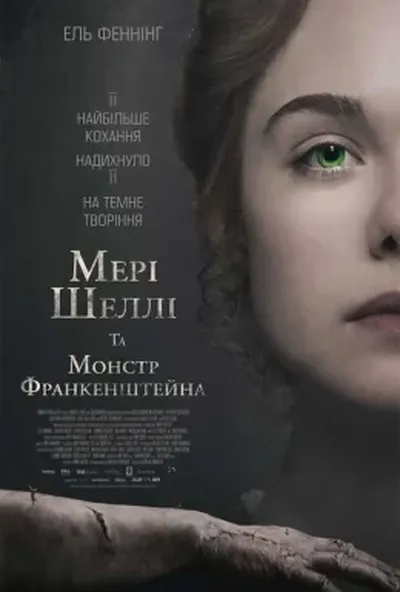 постер Мері Шеллі та монстр Франкенштейна