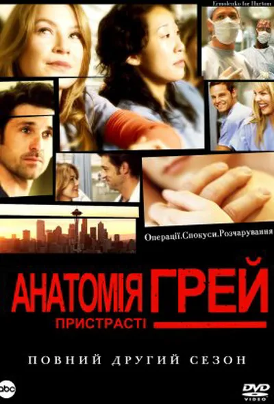 постер Анатомія Грей 2 сезон
