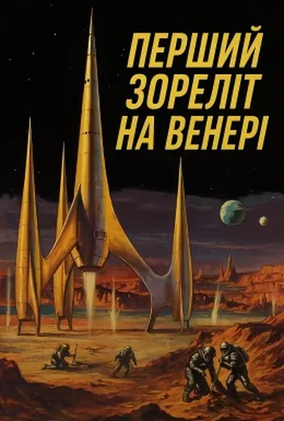 постер Перший космічний корабель на Венері